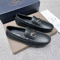 Prada Black Leather Loafers — hero