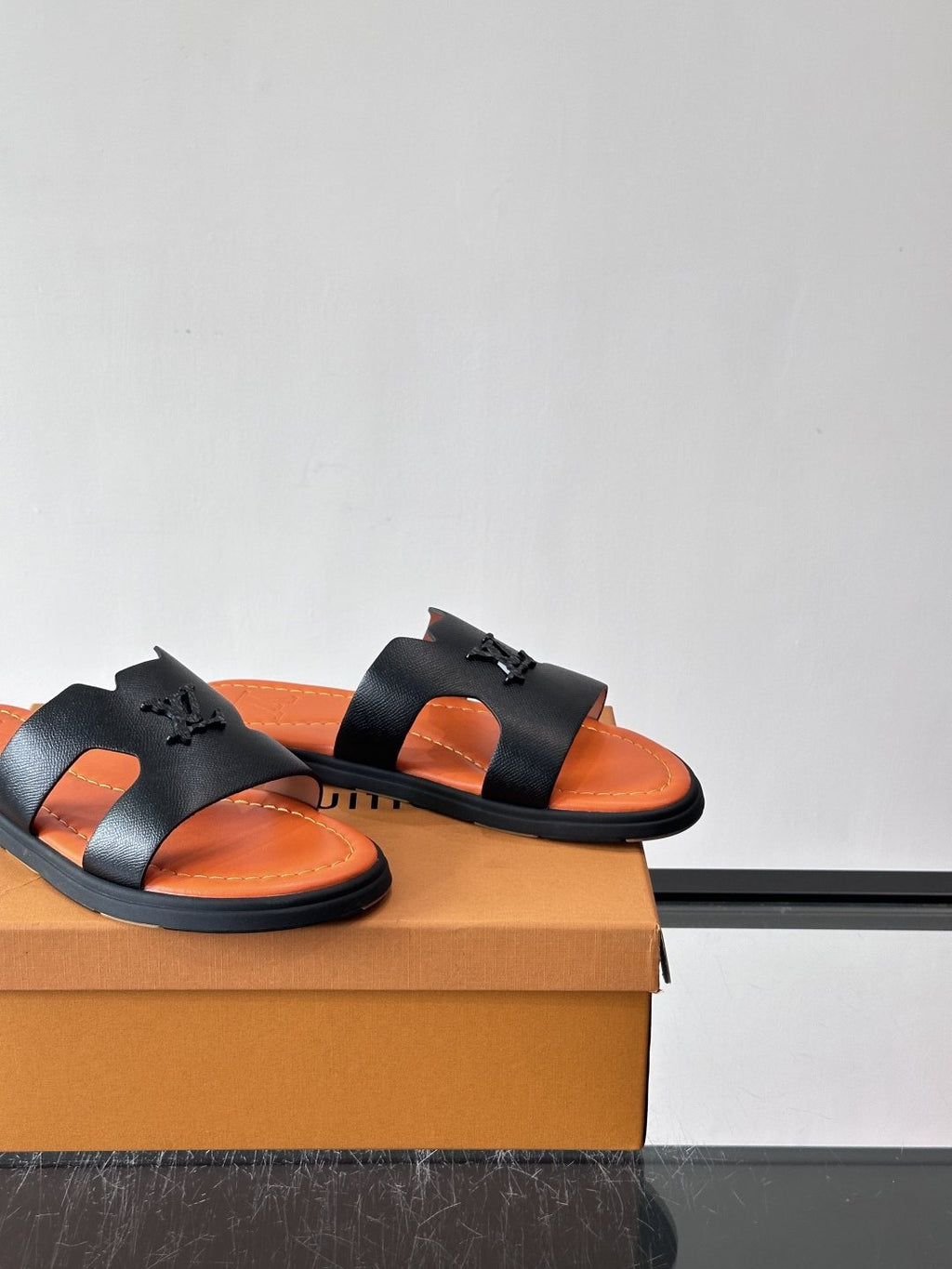 Louis Vuitton Isola Monogram Slide Sandals — front