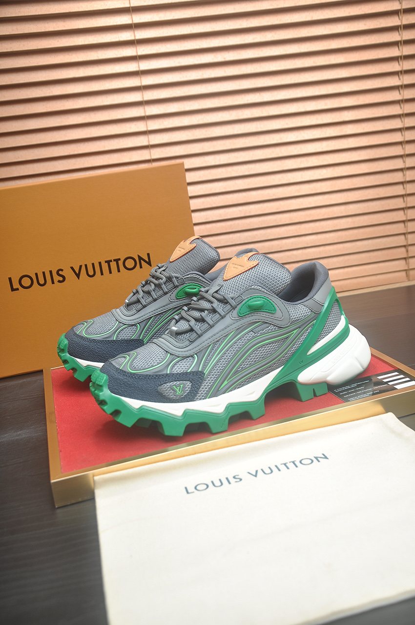 Louis Vuitton Low-Top Lug Sole Sneakers — side