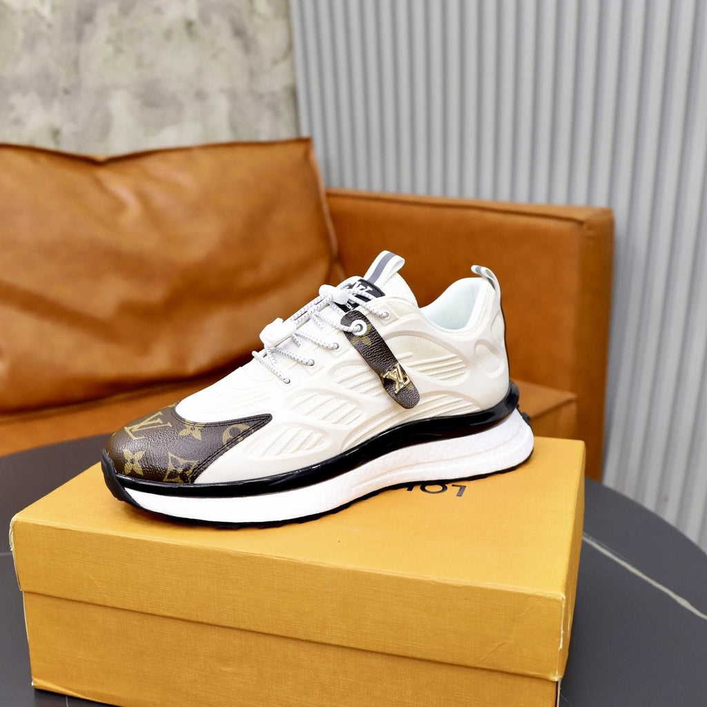 Louis Vuitton Men's Monogram Panel Sneakers — back