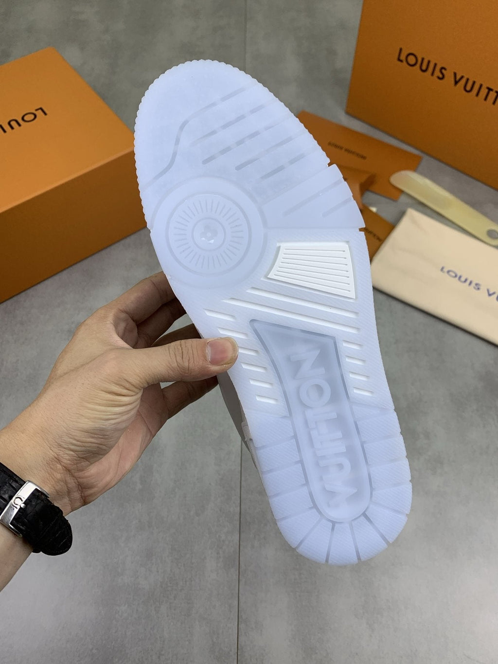 Louis Vuitton Floral Low-Top Sneakers — detail