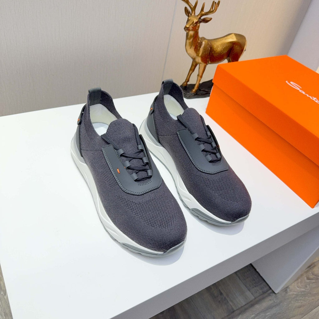 Santoni Knit Low-Top Sneakers — front