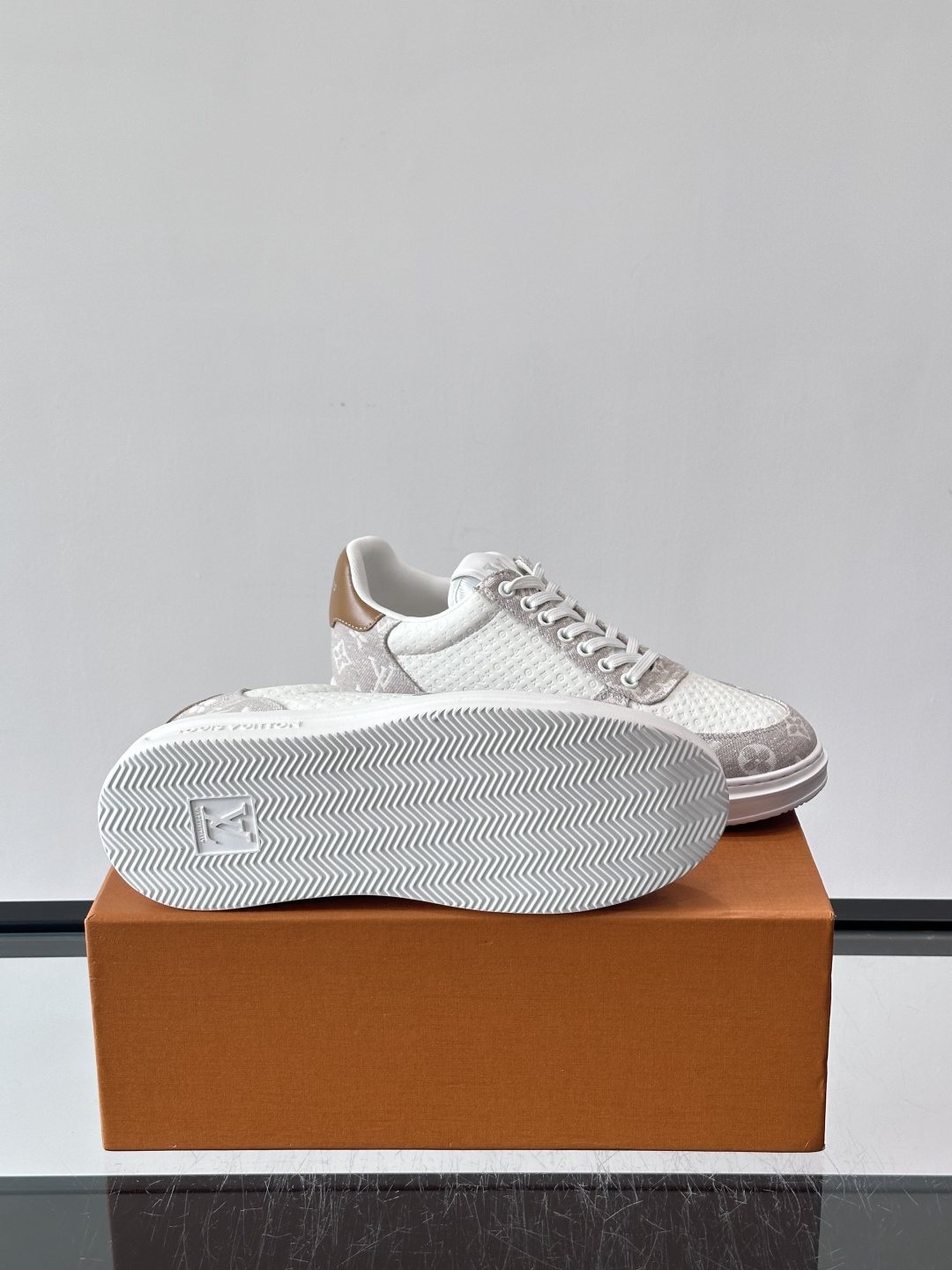 Louis Vuitton Monogram Panel Low-Top Sneakers — side